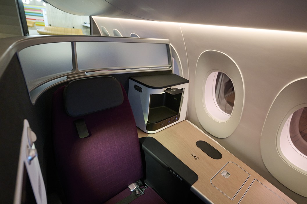 SWISS Airbus A350-900 – Symbol für SWISS Senses Kabinenkonzept Business Class Seat