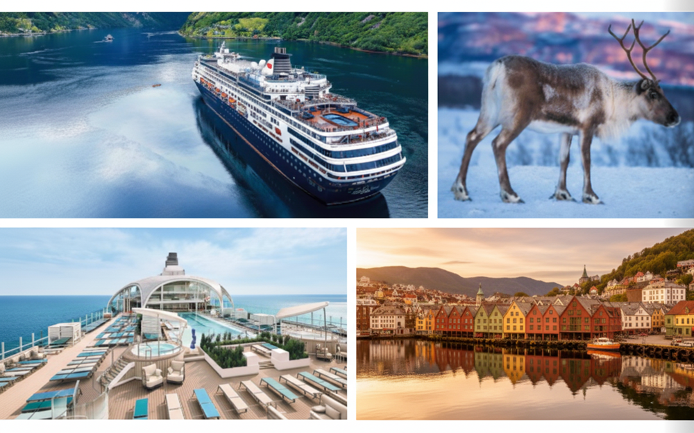 Kreuzfahrtschiff von TUI Cruises im norwegischen Fjord – Reise Norwegen mit Mein Schiff Relax im Mai 2026.