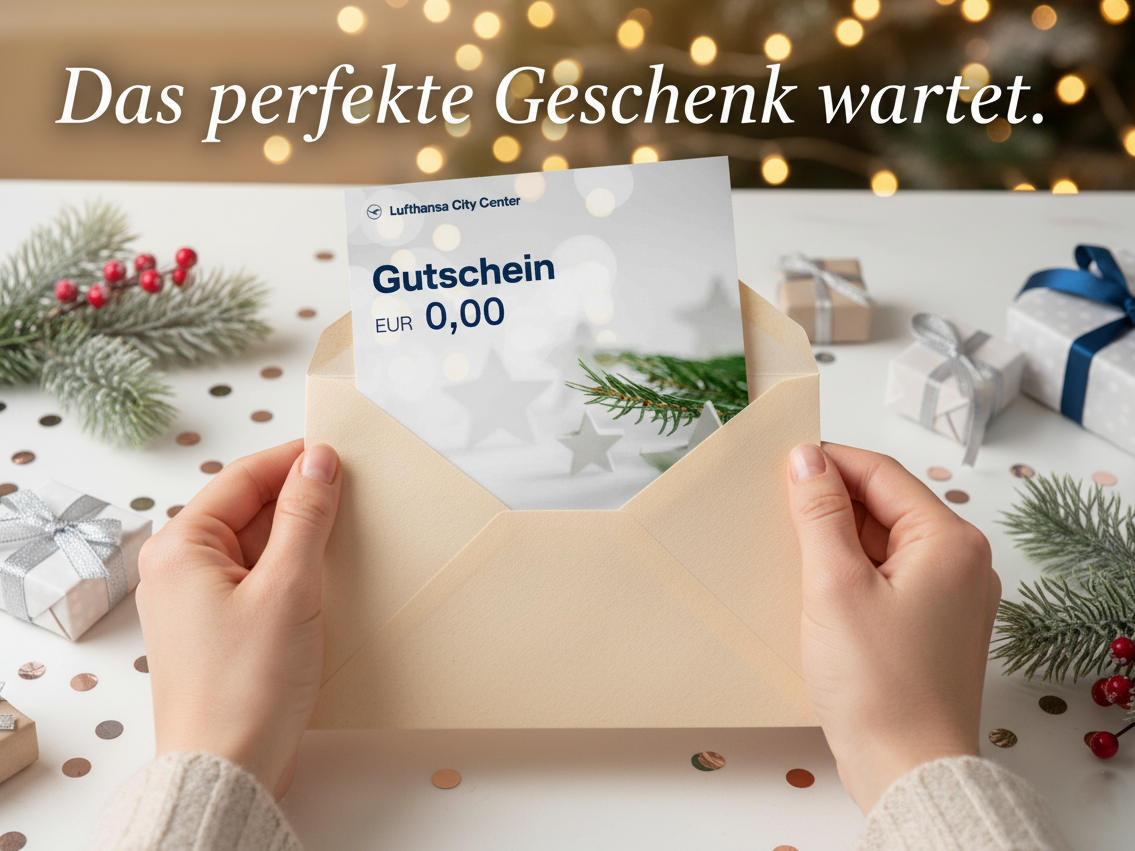 Geschenk Gutschein für Reise